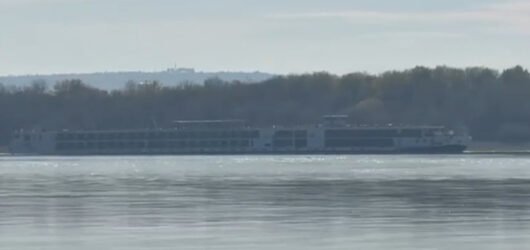 River Cruise Ship Refloated After Running Aground on the Danube